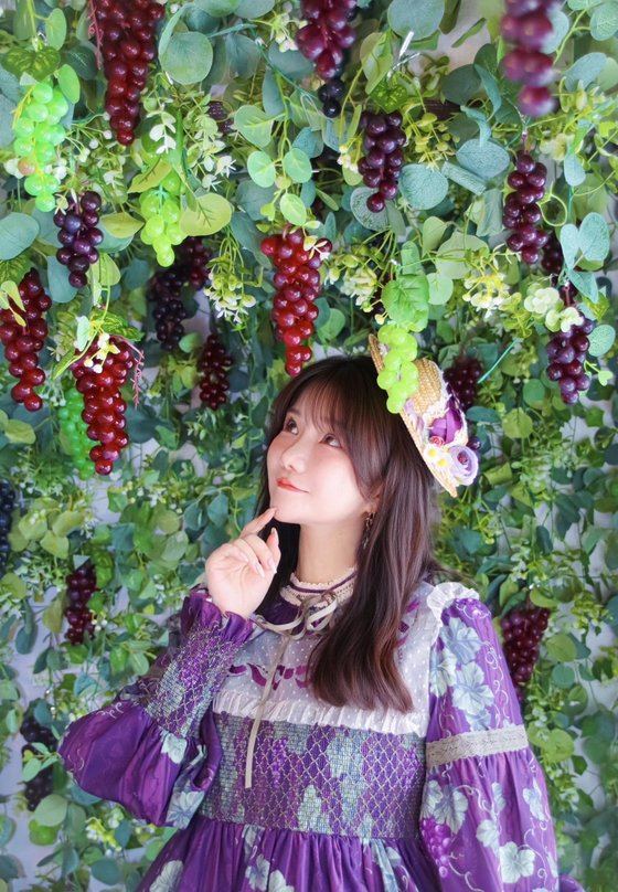 ぶどうエリアでの撮影の一例